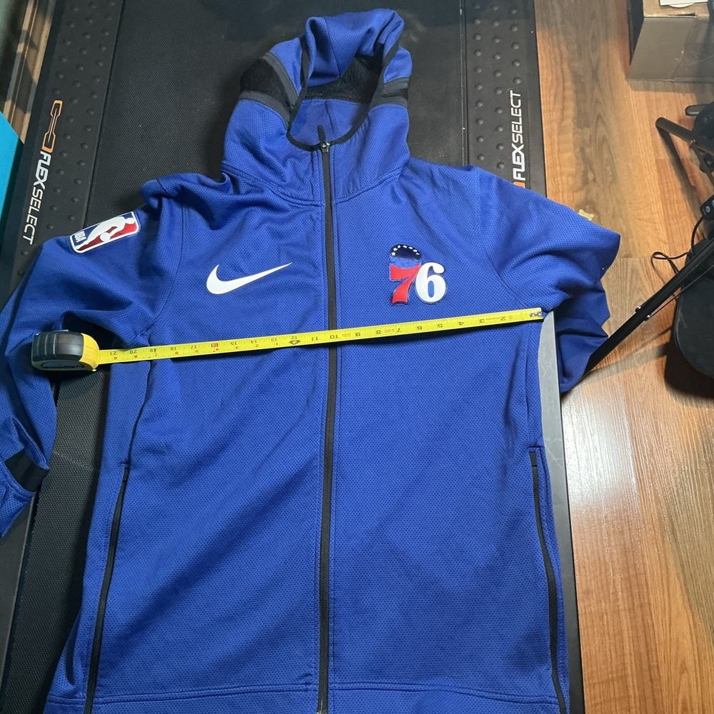 Nike Philadelphia 76ers Full Zip Hooded Warmup Size Large